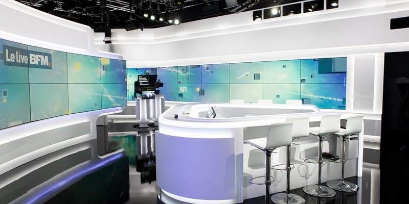 Le plateau principal de BFMTV