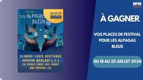 Tentez de gagner des places de Festival pour Les Alpagas Bleus, qui se déroulera du 18 juillet au 20 juillet 2024.