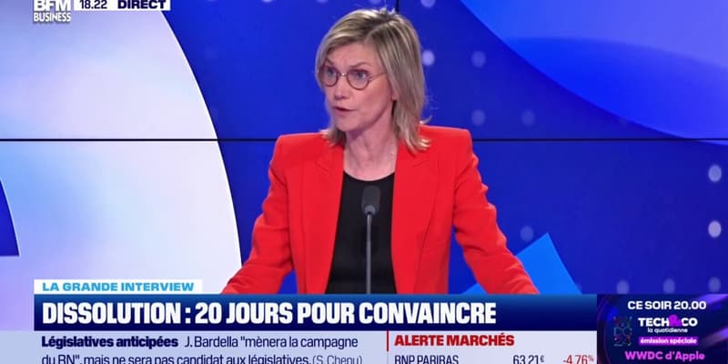 Agnès Pannier-Runacher, ministre déléguée auprès du ministre de l'Agriculture, est l'invité de la grande interview, présentée par Hedwige Chevrillon sur le plateau de Good Evening Business.