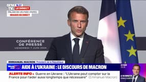 Emmanuel Macron: "L'Ukraine peut compter sur notre soutien, dans la durée"