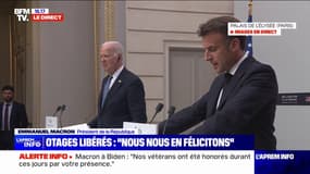 Emmanuel Macron: "Nous nous félicitons des 4 otages israéliens libérés ce jour par l'armée israélienne"