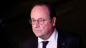 François Hollande après une rencontre avec Emmanuel Macron à l'Élysée le 6 mars 2023 