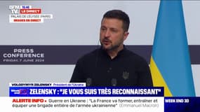 Guerre en Ukraine: "Je vous suis très reconnaissant", reconnaît Volodymyr Zelensky