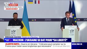 Guerre en Ukraine: "La nécessaire formation des pilotes va commencer dès à présent", affirme Emmanuel Macron