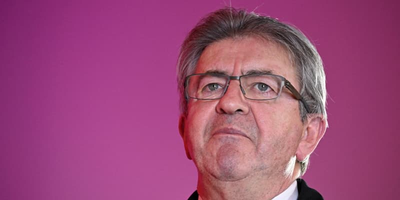 Jean-Luc Mélenchon, le 15 mars 2023, à Chevilly-Larue