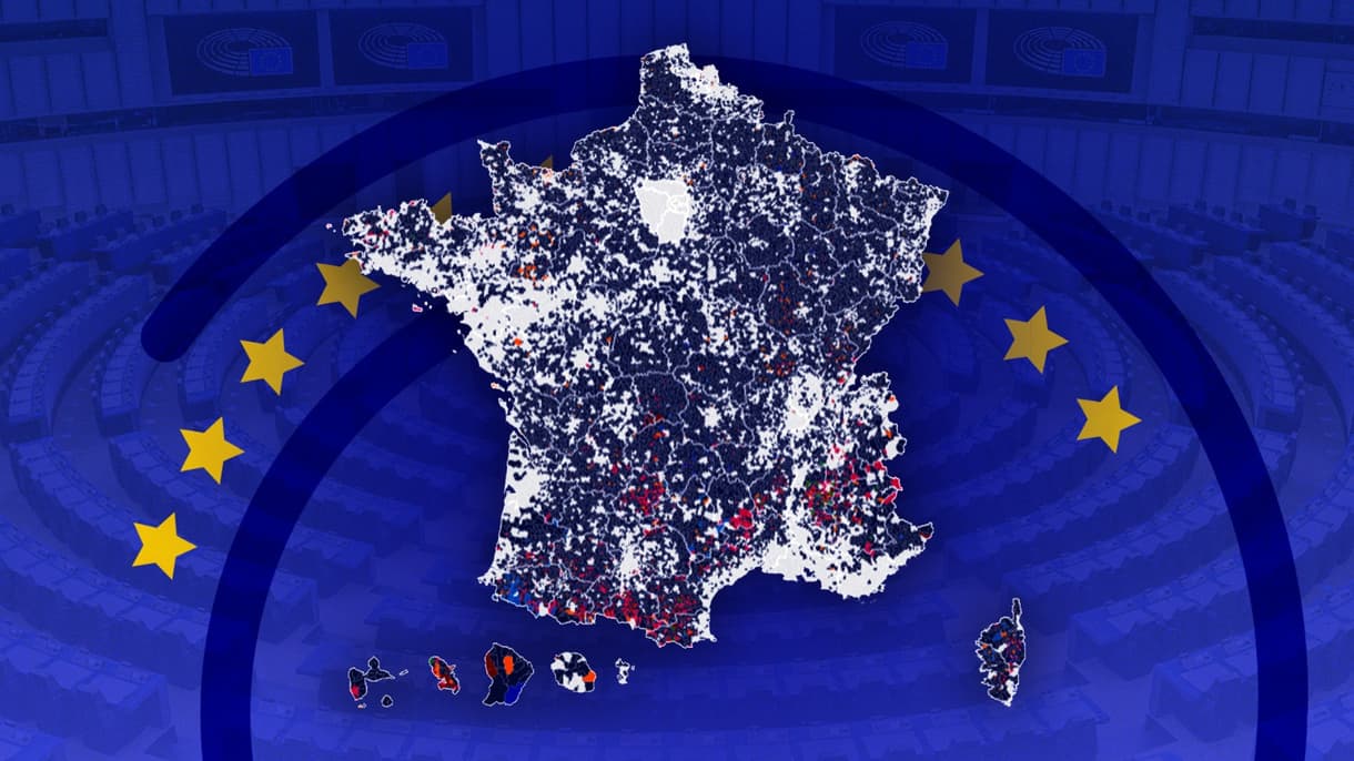 La carte des résultats des élections européennes du 9 juin 2024 par commune.