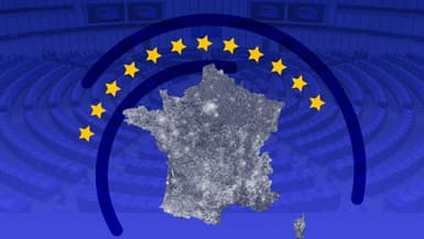 La carte des résultats du RN aux élections européennes du 9 juin 2024.