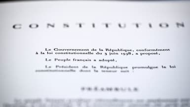 Le préambule de la Constitution française de 1958.