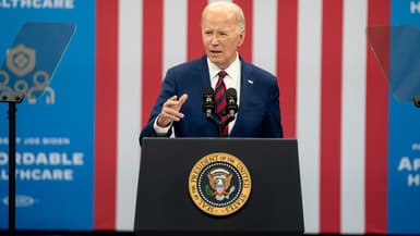 Le président américain Joe Biden le 26 mars 2024 