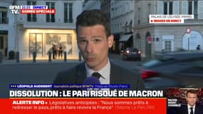 Législatives anticipées: "On y va pour gagner" explique l'entourage d'Emmanuel Macron à BFMTV