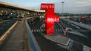 Les abords déserts de l'aéroport d'Orly, près de Paris, pendant une grève des contrôleurs aériens, le 25 avril 2024