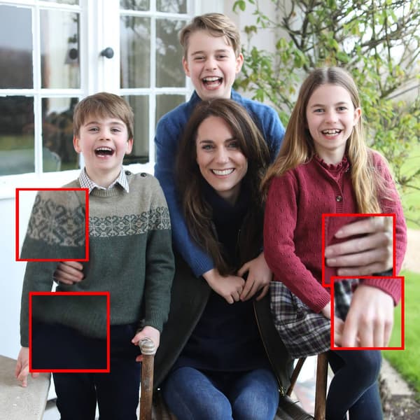 Les anomalies repérées sur la photo de famille postée par Kate Middleton.