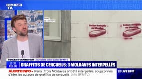 Paris: trois ressortissants moldaves interpellés soupçonnés d'être les auteurs des tags de cercueils