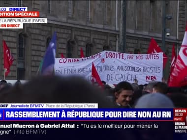 Paris: un nouveau rassemblement est en cours place de la République contre l'extrême droite