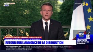 Résultats européennes: Emmanuel Macron annonce la dissolution de l'Assemblée nationale