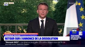 Résultats européennes: Emmanuel Macron annonce la dissolution de l'Assemblée nationale