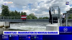 Strasbourg: inauguration du nouveau barrage de la Robertsau