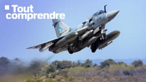 Un Mirage 2000-5, photographié ici à Ventiseri en Corse le 24 mars 2011.